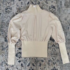 French connection long sleeve puff top